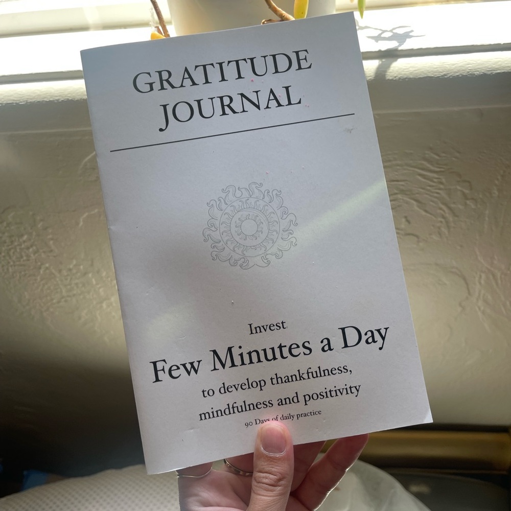Gratitude Journal in White
